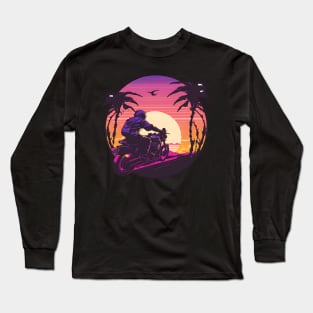 Motorbike Tshirt design Long Sleeve T-Shirt